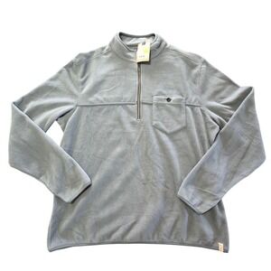 Old Ranch Huron Quarter Zip Pullover‎ Fleece Jacket XL Mens Gray